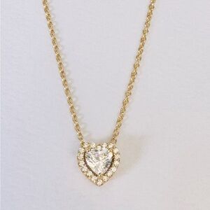NEW❗️Pandoras 14k Solid Gold Elevated Heart Necklace 17.5” or 16.5”